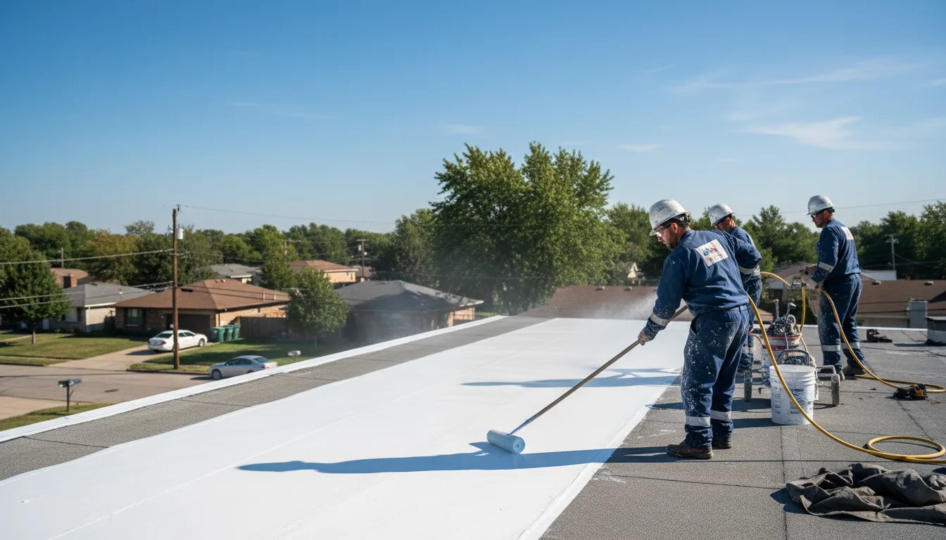 Commercial roof coating in Brooks, CA near me